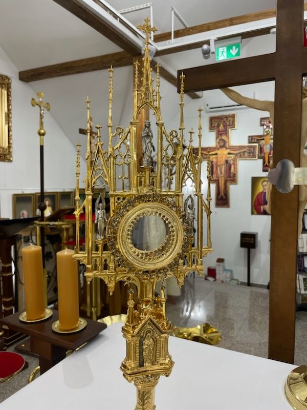 Monstrancja gotycka 76cm