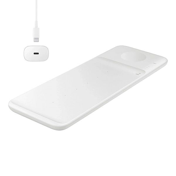 Ładowarka Samsung Trio EP-P6300TWEGEU indukcyjna 3w1 do telefonu / Gal
