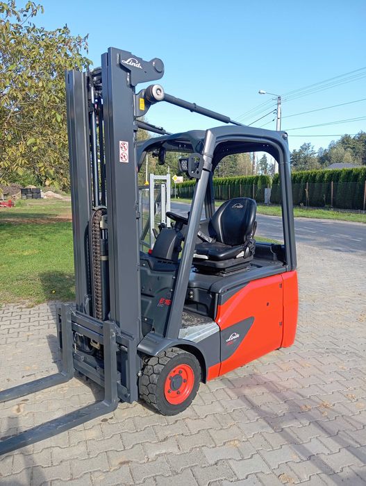 Wózek widłowy Linde E16 EVO 2016r. Triplex 5,22m, 3000 godzin