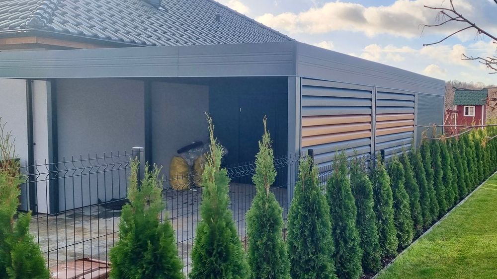 Wiata garażowa 6x6 - carport dwustanowiskowy na wymiar