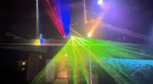 Projetor Laserbeam RGB Y 4 cores Lasers DMX