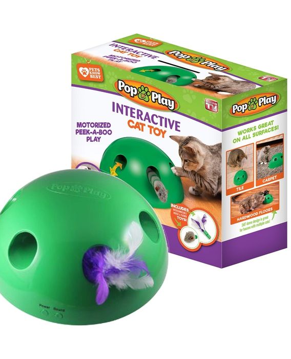 Interaktywna zabawka dla kota, pop'n'play, NOWA, OKAZJA!