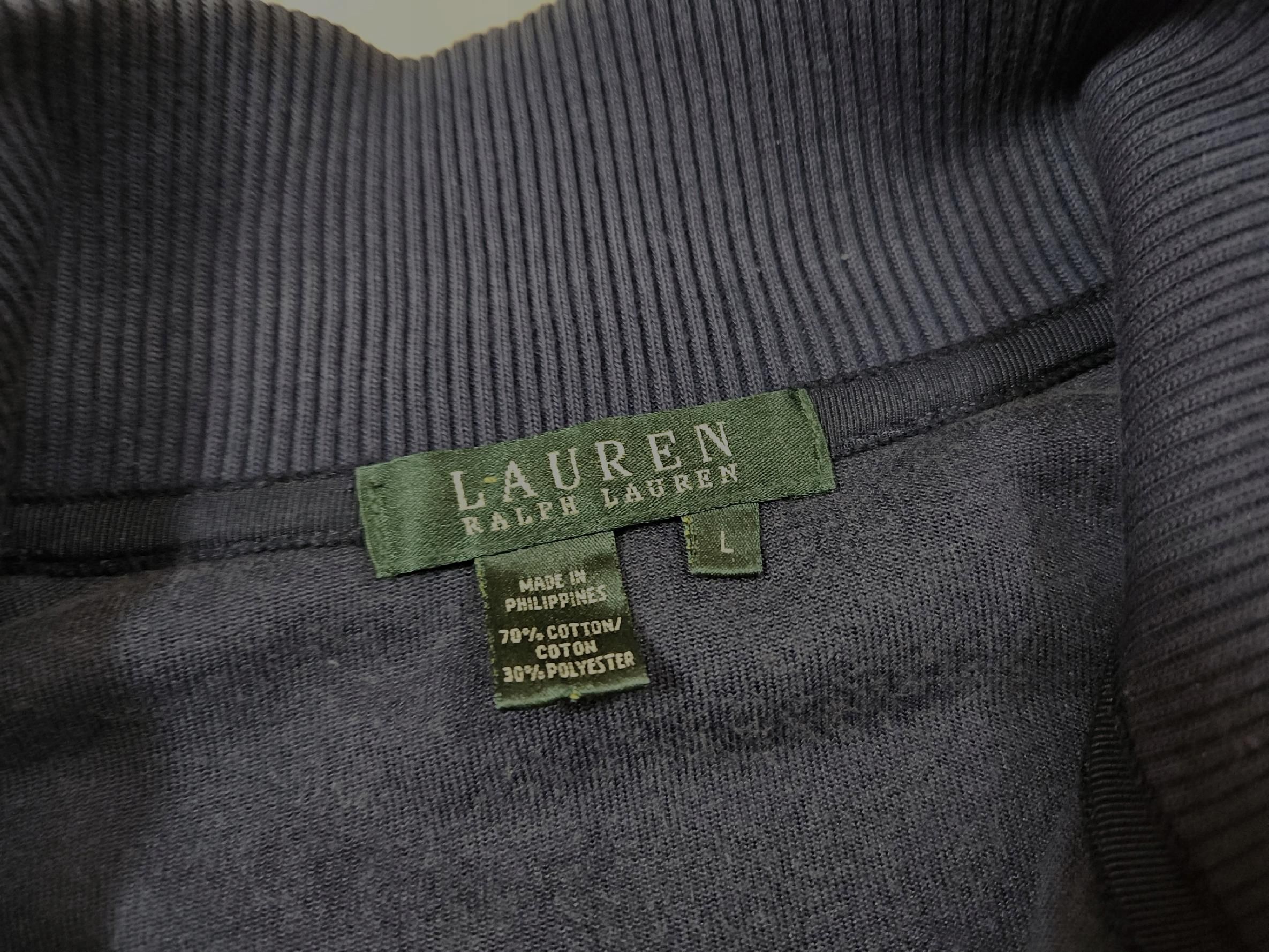 LAUREN RALPH LAUREN Bluza Welurowa Damska Rozpinana Logo r. L