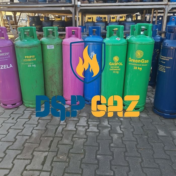 Dostawa gazu czysty propan butle 33kg do ogrzewania dzierżawa