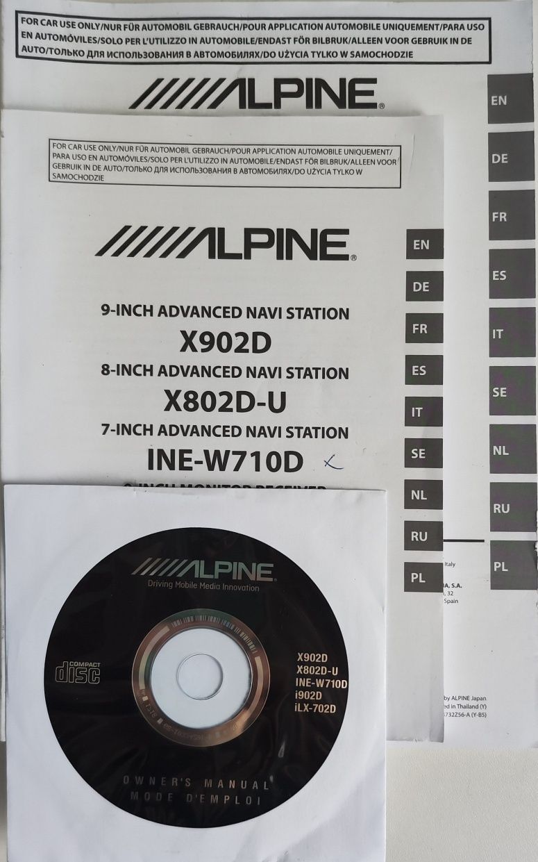 Alpine ine-w710d navi android carplay bluetooth full