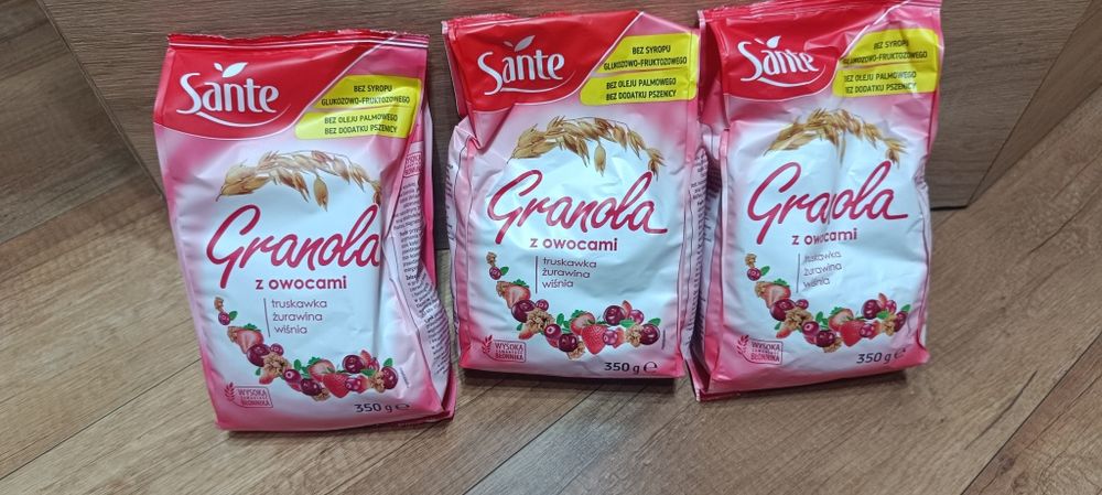 Zestaw 3x granola z owocami