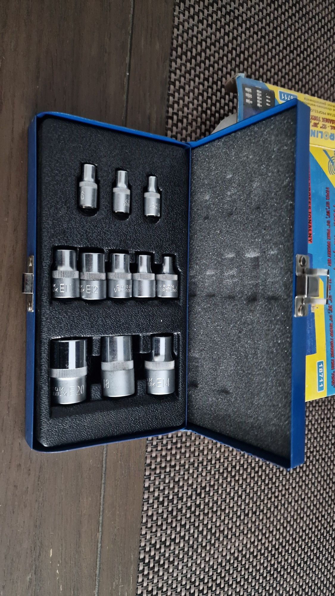 PROLINE klucze nasadowe TORX 11 szt kod : 18711