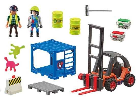 Playmobil City Action 70772 Wózek Widłowy Z Ładunkiem Zestaw *NOWE*