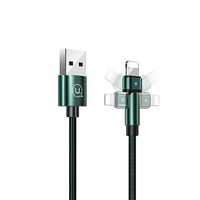 Kabel Lightning Usams U60 2A 1M - Green - Obracany