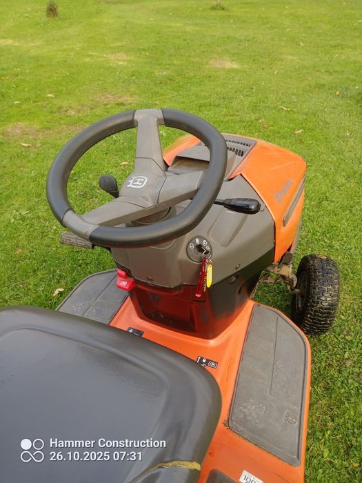 Kosiarka traktorek Husqvarna z koszem