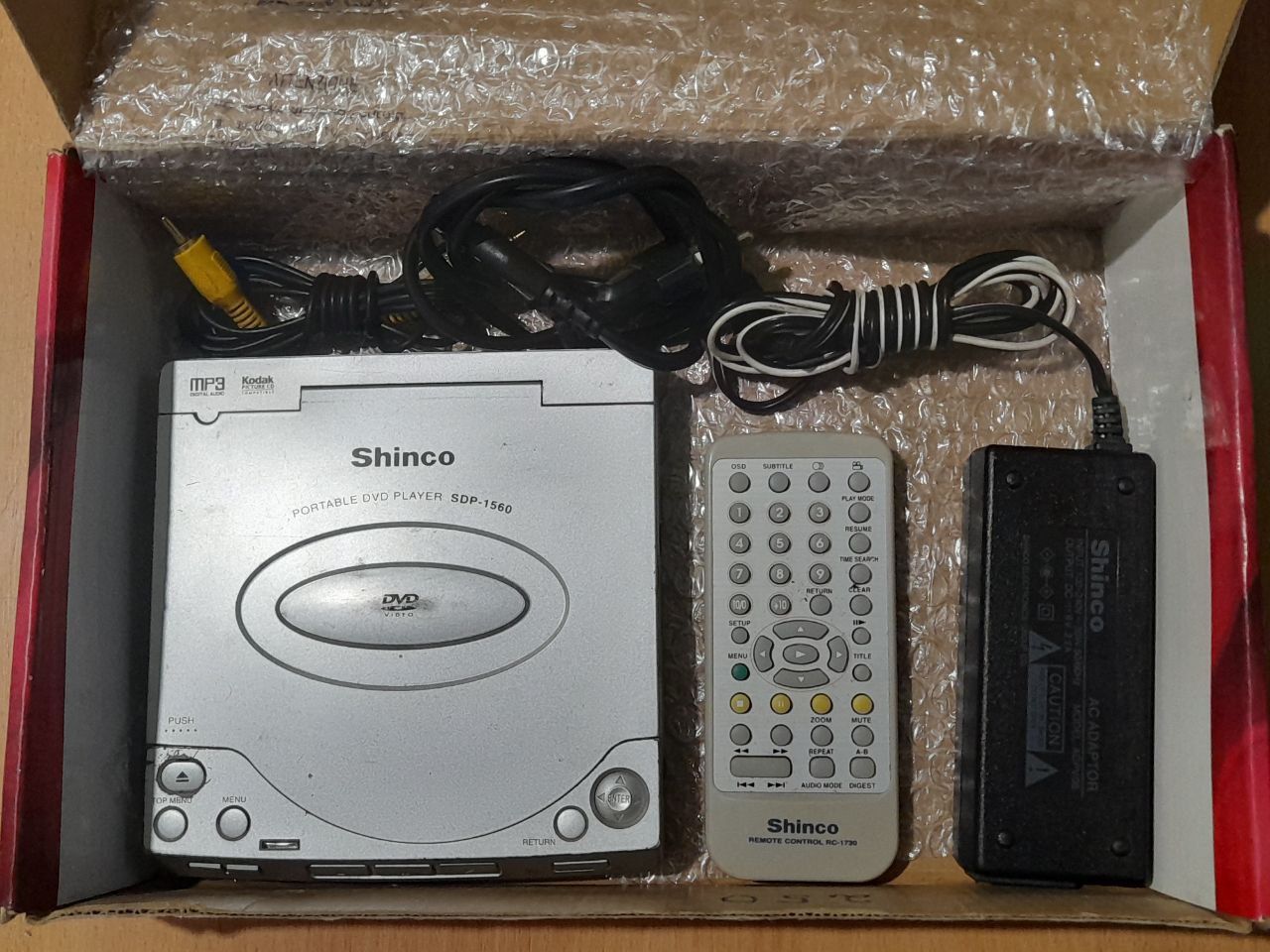Shinco portable dvd player