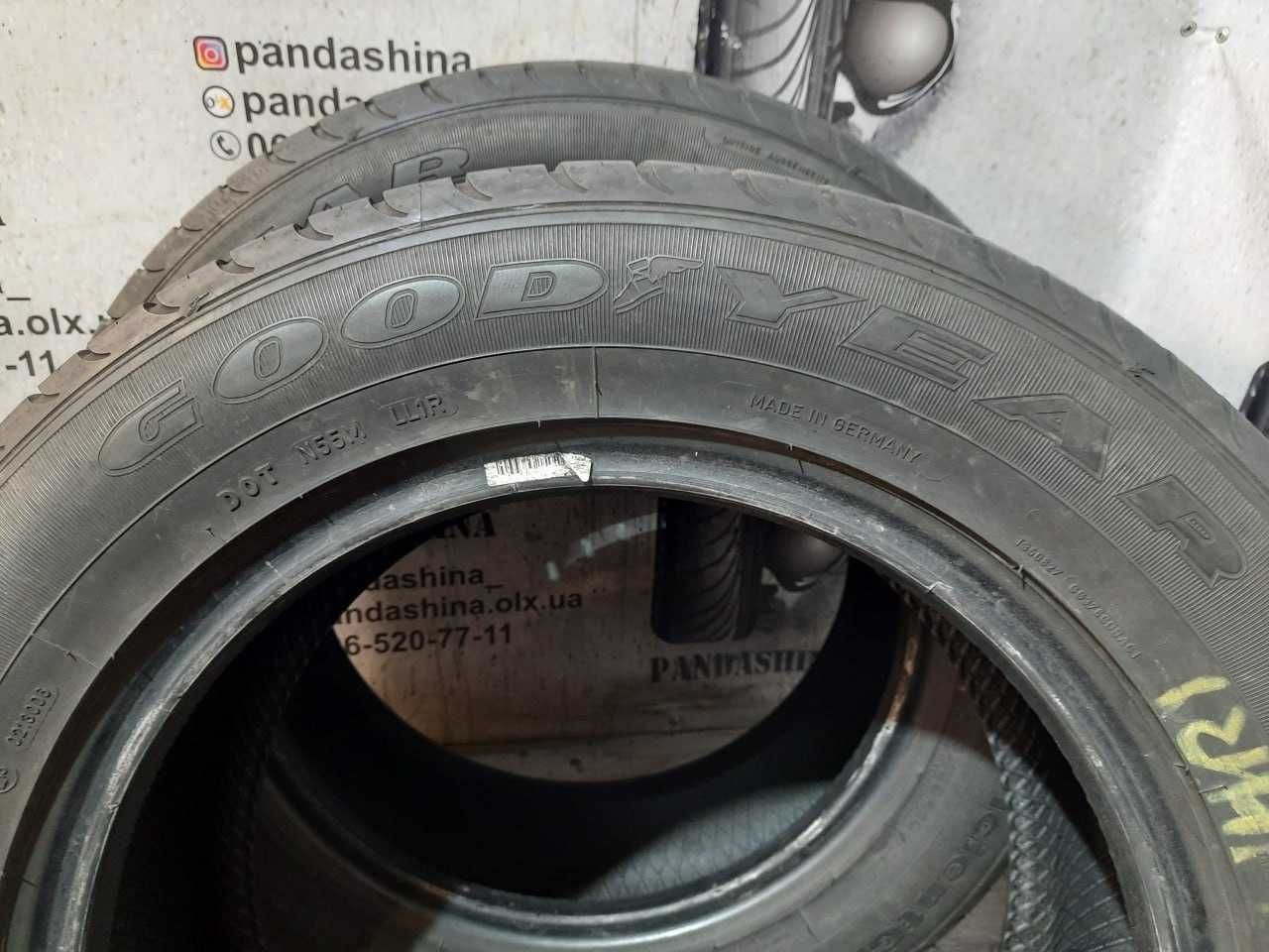 Шини 6-6,5мм 215/60 R16 GOODYEAR EfficientGrip б/в літо склад