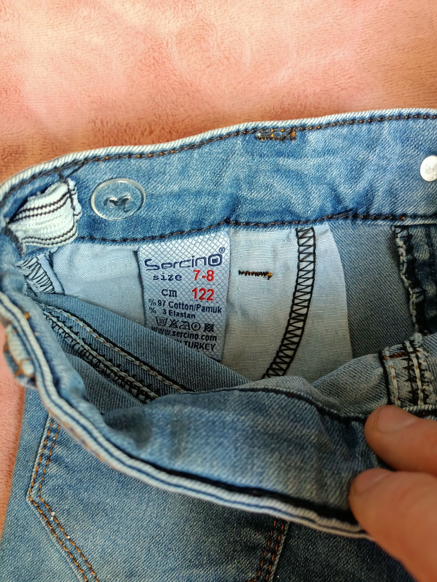 Шорты джинсовые для девочки размер 122 7-8