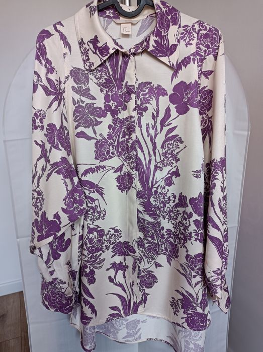 Piękna bluzka koszulowa H&M 34 100% wiskoza