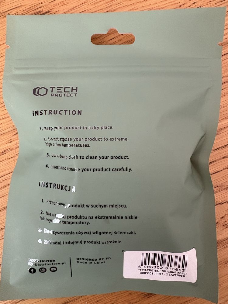 Etui na telefon Tech-Protect Silicone do Apple Airpods Pro 1/2 Fiolet