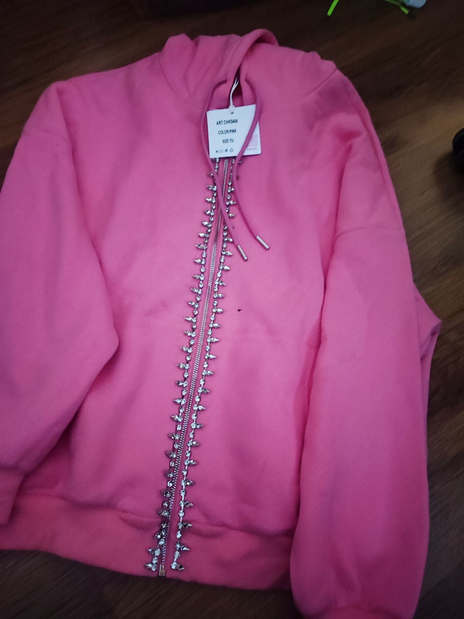 Nowa duża bluza oversize rozpinana XL/XXL i więcej różowa Barbie i kry