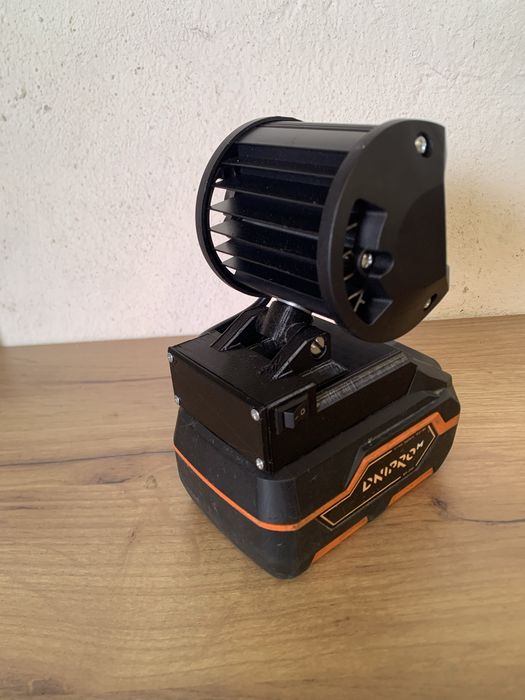 Адаптер, прожектор для акумулятора Dnipro-M 20V, DeWALT 18V