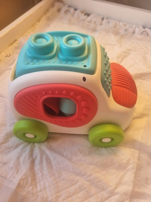 autko auto sensoryczne clammy z gumowe klocki