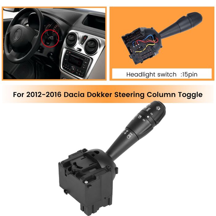 Comutador interruptor luzes Pisca Dacia Logan Dokker Duster Lodgy NOVO