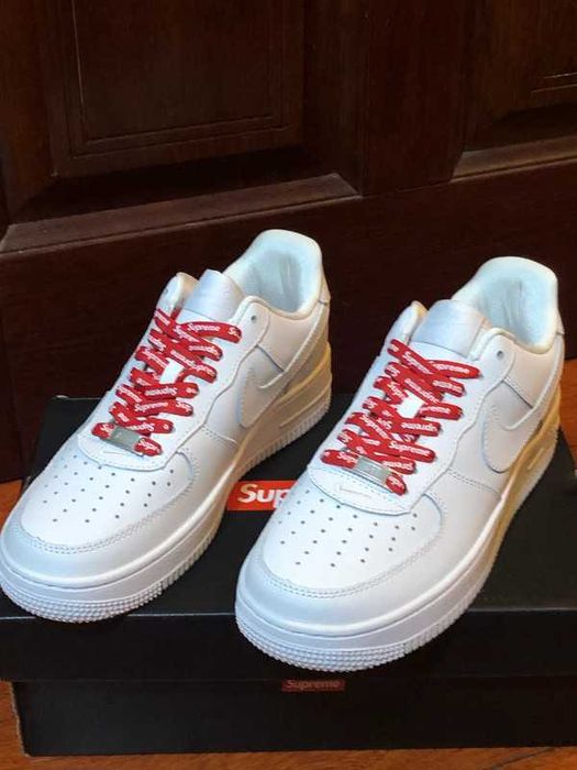 Buty meskie Trampk Nike Air Force 1 Low Supreme White R.43