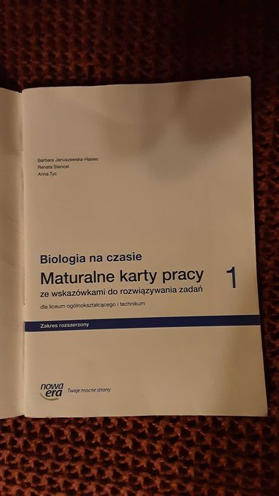 Biologia na czasie 1 karty pracy zakres rozszerzony