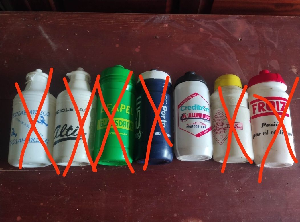 Bidons de ciclismo equipas pro-tour