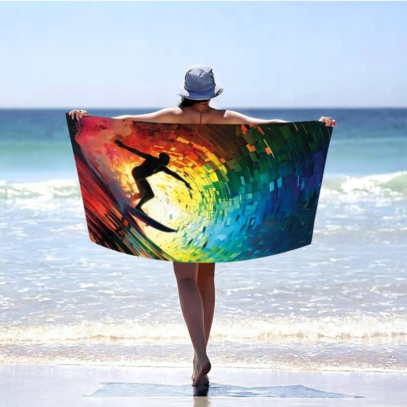 Ręcznik plażowy Szybkoschnący mikrofibra 100x180 kąpielowy Holiday duż