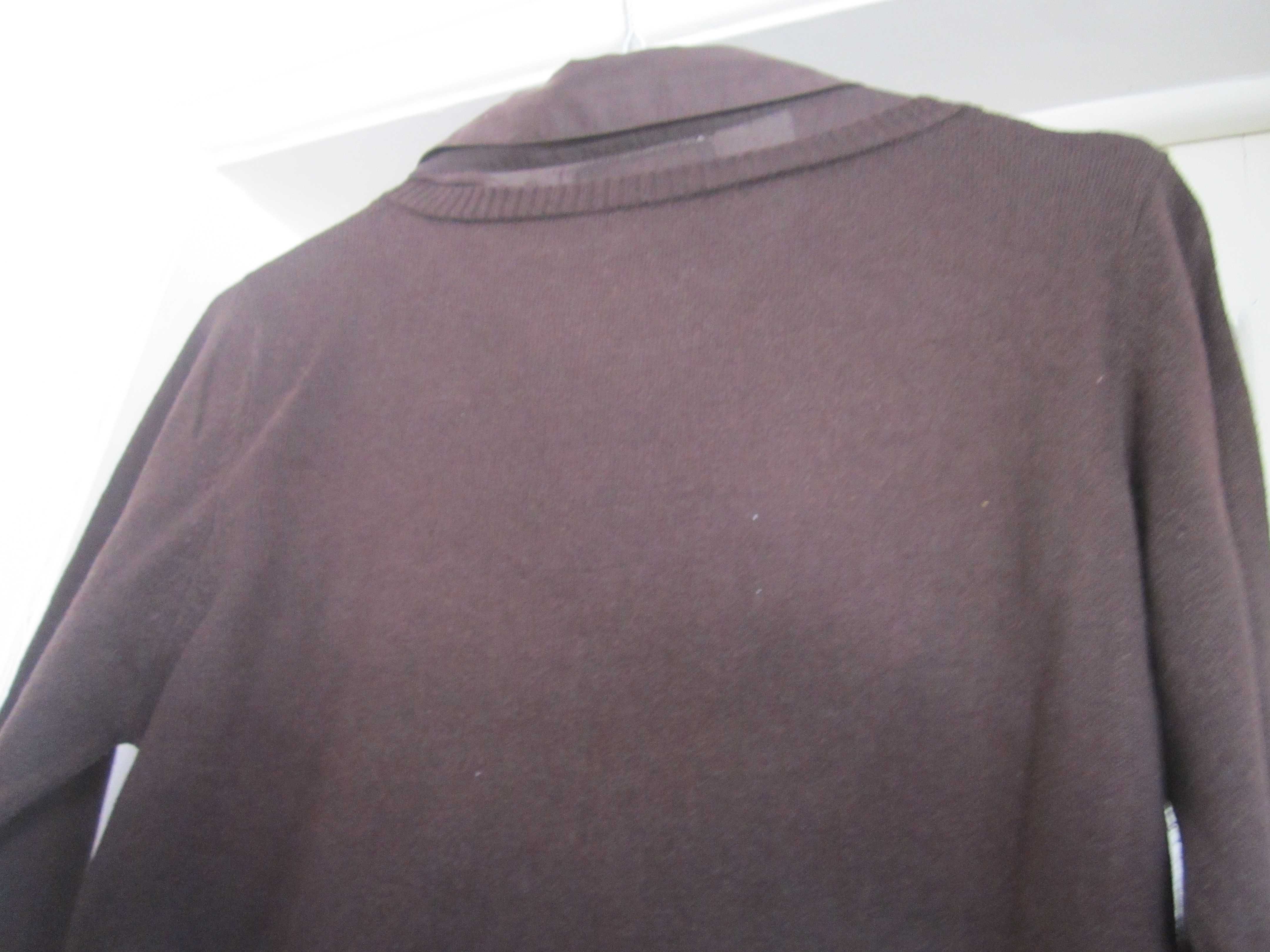 Camisola Caxemira e algodão vintage Cheyenne T38 castanha