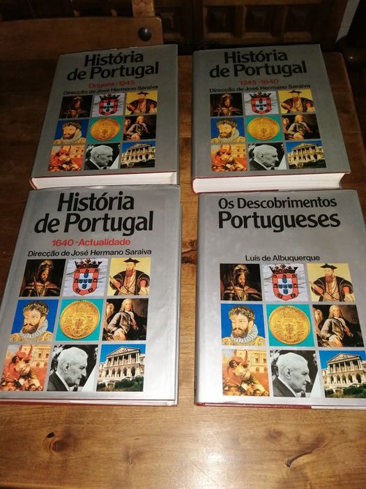 4 livros Historia de Portugal coleção da Seleções dos Reader's Digest