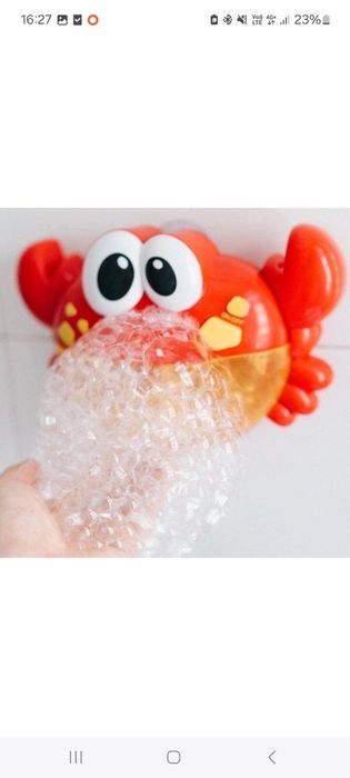 Музична іграшка для ванної Булькокраб / Бульбокраб / піноутворювач для