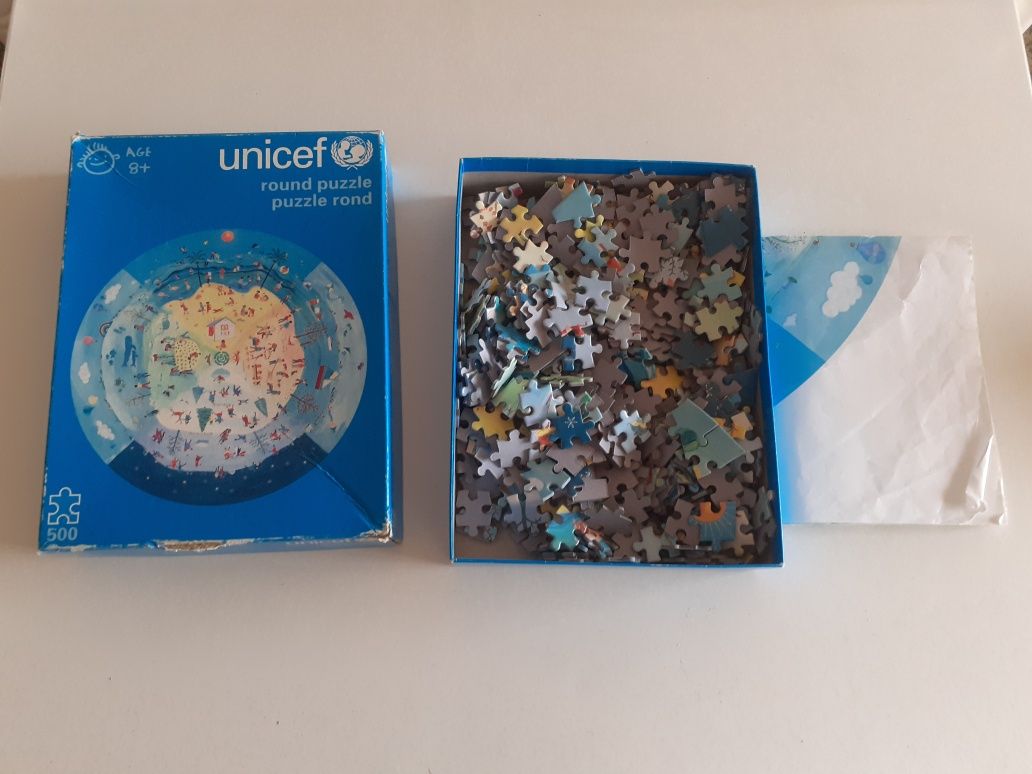 Puzzle Redondo de 500 peças da UNICEF