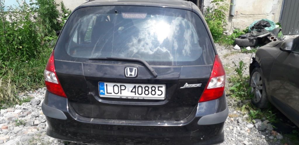 Honda jazz zderzak maska szyba skrzynia  rozrusznik alternator sprezar