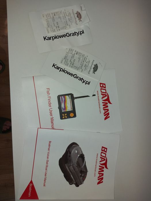 Lodka zanętowa Boatman Vulcan pro gps,echsonda sn4 + rozrzutnik.