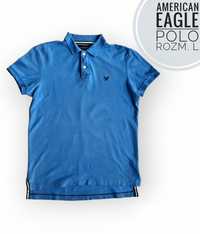 Polo American Eagle rozm. L niebieskie old money fashion bawełna klasy