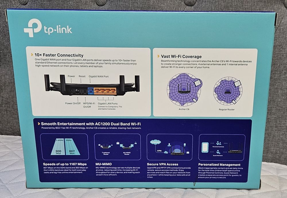 Router TP-Link Archer C6 AC1200