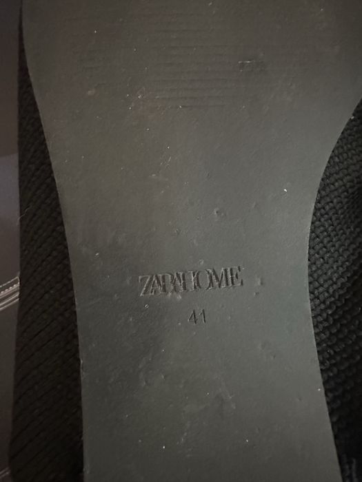 Мюли кожа/ вязка  zara home