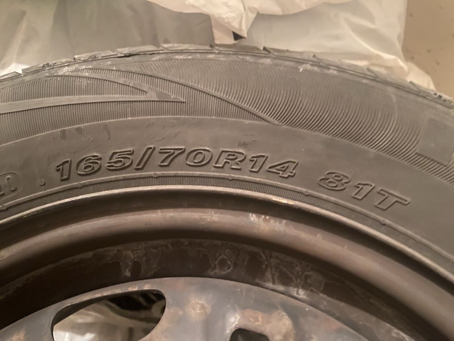Koła stalowe z oponami 165/70 R14