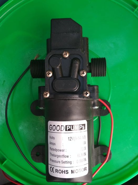 Bomba água diafragma 12v. Alta pressão