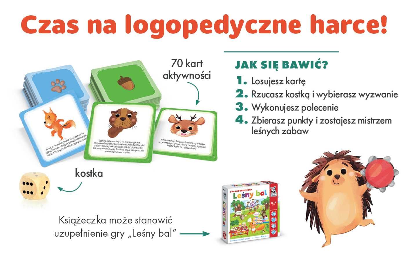 Zabawy logopedyczne LEŚNE HARCE Kapitan Nauka