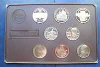 Stare monety Rosja 1990 Zestaw 5 i 1 Rube lustrzanki Stan menniczy