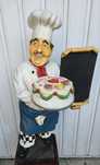 Boneco cozinheiro em resina
