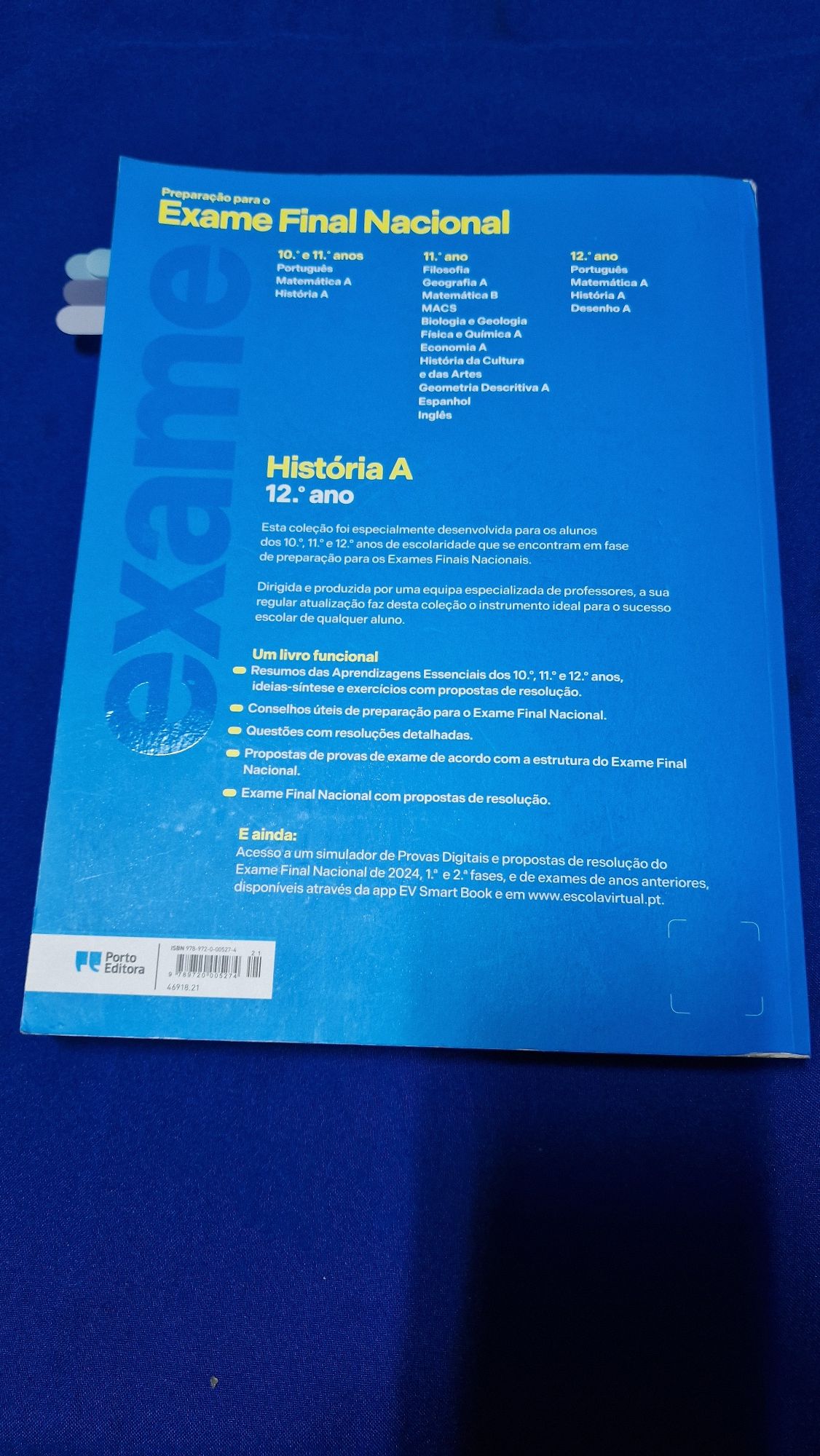 Preparação para o exame nacional 2025 da Porto editora