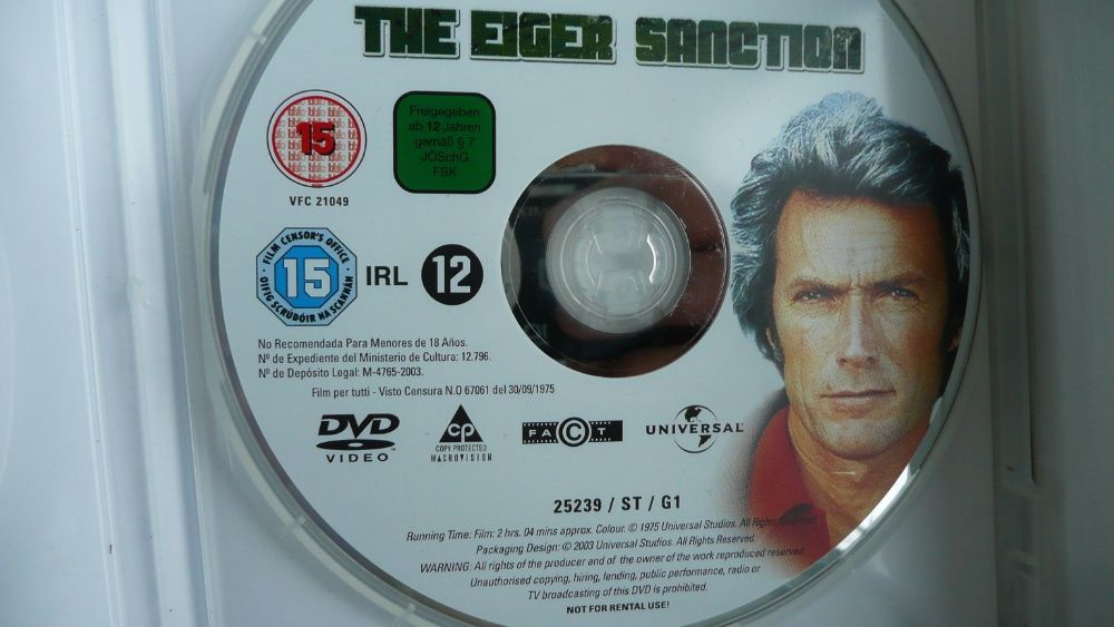 DVD akcja na eigerze eastwood