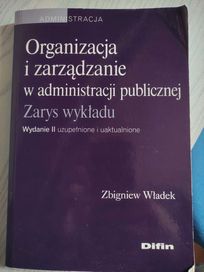 Organizacja i zarządzanie w administracji publicznej Zbigniew Władek