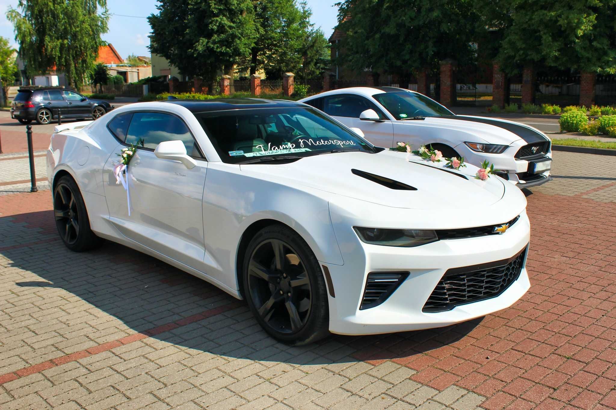 Auto do ślubu białe Camaro VI SS v8 sami prowadzicie Muscle Car