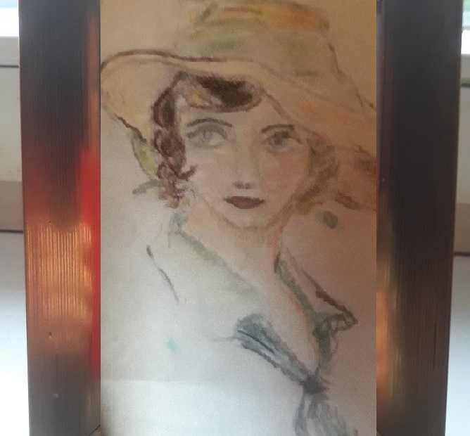 Pastela Art deco - Portret lata 30 XX w