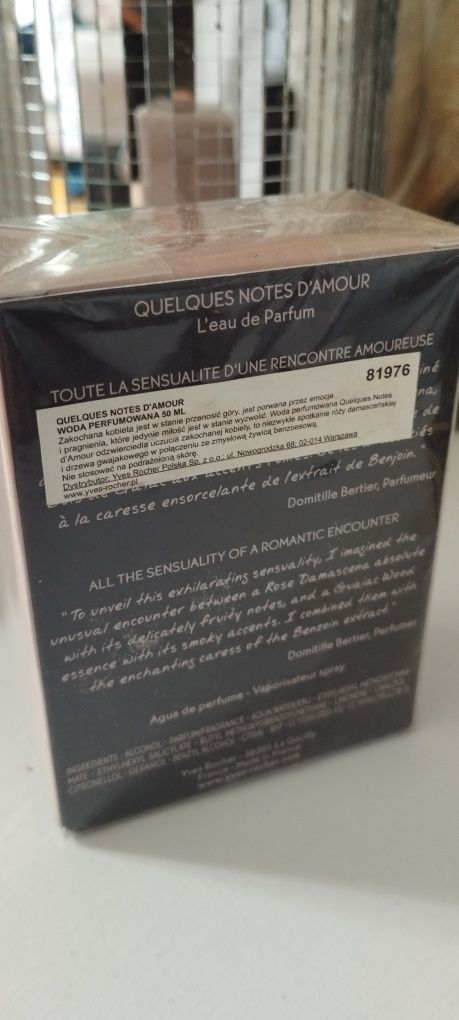 Yves Rocher queles notes de amour woda perfumowana 50 ml