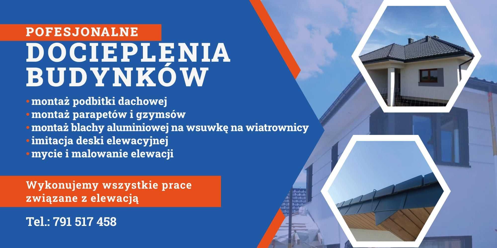 Ocieplenie domów,Docieplenia domów, Elewacje domów ,Malowanie Elewacji