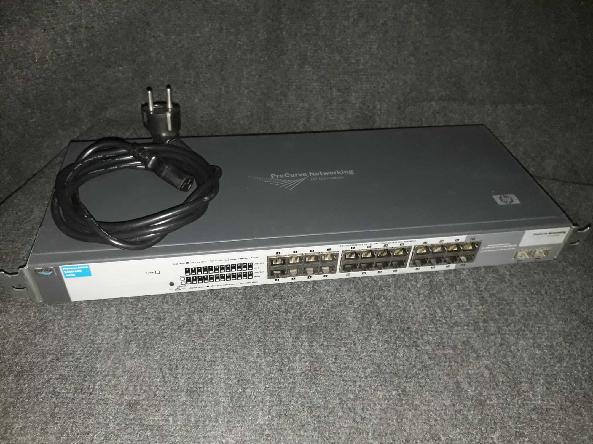 Switch HP Procurve 24Ports 1400-24G (J9078A) GIGABIT (1000/100/10)