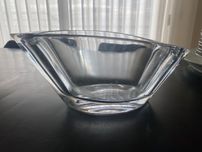Taça de cristal transparente